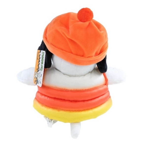 Ruz Peanuts Candy Corn Snoopy Puffer Vest Hat Fall Halloween Plushed Stuff Toy - Picture 7 of 9
